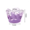 Cake Tools 12st/Lot Little Vine Lace Liner Cupcake Wrappers Artistic Paper Cups Diy Baking Cup Wedding Party Supplies