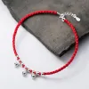 Bracelets de cheville Aifenao 925 Bells argentés sterling bracelets pour femmes faites à la main
