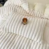 Conjuntos de roupa de cama de cabelo macio Conjunto de roupa de cama macia inverno quente lençóis duplos capa de edredão lençóis com travesseiros caso