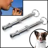 Toys DHL 400PCS High Quality Stainless Steel Dog Puppy Whistle Ultrasonic Adjustable Sound Key Training for Dog Pet