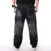 Diseñador Jnco Y2k Nanaco Hombre Suelto Baggy Púrpura Verdadero Hiphop Skateboard Denim Jeans Pantalones