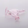 Fresco colorato pyrex rosa pyrex tubi di vetro spessa tubi gorgogliali filtro portatile cuore erba secca erba tabacco preroll rotolare sigarette sigare bong zz