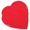 Stoelhoezen 2 stuks afneembare Valentijnsdag achteromslag stoelen vilten doek romantische beschermer
