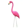 4-pack realistisk stor rosa flamingo trädgårdsdekoration gräsmatta konstprydnad hem hantverk t200117193a