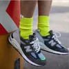 Men's Socks Cool Trendy With The Same Paragraph Tube Solid Color Series Thick Needle Tide Thicker Loose Outdoor Sock