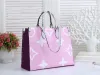 Handbag Women Luxurys Designers Bags 5-color Casual travel ribbon tote bag PU material fashion shoulder bag's wallet