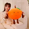 40 ~ 80 cm Squishy Orange Doll Pluszowa zabawka Szczęśliwa owoc Pluszowa poduszka miękka nadziewane jedzenie z nogami pomarańczowo peluche dla dzieci prezent 240122