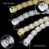 Factory Direct Hip Hop Sier 10mm 11mm GRA Certified VVS Moissanite Diamond Square Cut Clustered Tennis Chain Armband