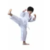 Uniforme léger de Taekwondo Dobok ITF, combinaison de combat pour étudiants en Arts martiaux avec broderie complète, avec ceinture blanche gratuite, 240122