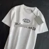 Varumärke Summer Designer Balenc Casual and Women's T-shirt Letter Print Kort ärm bästsäljande herrhiphopkläder S-XXXXXL