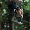 Garden Hanging Elf Ornaments Home Decor Elf Figurine For Patio Staket Yard Tree Holiday 240119