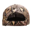 Berretto da baseball regolabile con stampa pelle di serpente Berretto da baseball di alta qualità Papà Trucker Cappello Uomo Donna Visiera anti-sole Sun Hip Hop Gorras Unisex