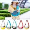 Dog Apparel Comfortable Travel Single Shoulder Breathable Mesh Pet Carrier Embrace Bag Messenger Go Out Backpack