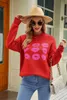 Designer women's clothing Autumn/Winter Women's Wear New Valentine's Day Women's Knitwear Women's Love Lip sweaters ladies fashion cardigans for women SweaterIE2R