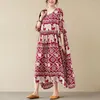 Robes de soirée prêt Stock Muslimah été décontracté robe de maison éléphant imprimé bas caftan floral