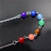 Ketting Groothandel 7 Chakra Edelsteen Reiki Slingerketting Genezing Gemengde Kralen Ketting Accessoires Charms Kleurrijke Sieraden 20 stuks