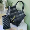 Mode Trend Tote Women Totes Handbag Woman Designer Icare Maxi Shopping Bag Black White Leather Travel Big Shoulder Beach Bags H232G