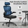 Diğer Mobilya Razzor Ergonomik Ofis Sandalyesi Yüksek Sırt Örgü Masa Sandalyesi Lomber Destek ve Ayarlanabilir Başlık Bilgisayar Oyun Sandalyesi Q240129