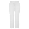 Pantalons pour femmes vêtements décontractés ample coton broderie dentelle taille élastique pantalons longs femmes culottes