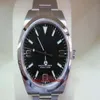 Montre-bracelets de haute qualité HETS Watch Steel Explorer I Dial Black 214270 SCRAMBLED SERIAL227A