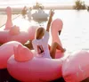 Other Pools SpasHG 60 Inch Giant Inflatable Flamingo Pool Float Pink Ride-On Swimming Ring Adults Children Water Holiday Party Toys Piscina YQ240129