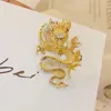 Broches Animal Dragon broche bricolage accessoires Anti-friction broches travail manuel Badges couleur or femelle