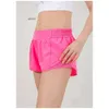 Womens Ll Yoga Shorts Outfits with Exercise Fitness Wear Lu Short Pants Girls Running Elastic Pants Sportswear Pockets Lu88248 88248