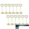 Autres outils de cuisine 12 pcs Rose Gold Coeur Forme Po Titulaire Stands Table Numéros Place Carte Papier Menu Clips Pour S Drop Livraison Ot7dh