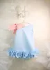 Vestidos da menina 2024 luxo princesa de uma peça festa de casamento formatura crianças roupas para jovens vestido roupas trajes de pêssego