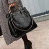 Happy Buy Bag 2022 Grote Vrouwen Emmer Tas Vrouwelijke Schoudertassen Grote Maat Vintage Zacht Leer Dame Cross Body Handtas voor Vrouwen Hob2654