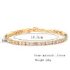 Bubble Letter Iced Zircon Tennis Chain Bracelet Men's Hip hop Jewelry Copper Material Gold Color Box Clasp CZ Bracelet Link 240127