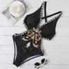 Kvinnors badkläder kvinnors badkläder designer sexiga thongs bikini kvinnor retro ett stycke baddräkt baddräkter