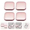 Mirrors 4pc Foundation Powder DIY Box Empty Eyeshadow Palette Blush Box Portable Cosmetic Makeup Case Container with Mirror for Bb Cream