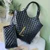 Moda tendência tote mulheres totes bolsa mulher designer icare maxi saco de compras preto branco couro viagem grande ombro praia sacos h2753