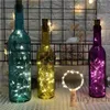 Strings 10 Pcs Wine Bottle Fairy Lights With Cork LED String Battery Garland For Christmas Party Wedding Decoration