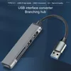 3.0 Hub Multiport Splitter Adapter 5 i 1 USB Split Converter med SD TF Ports Card Reader för Laptop Compute PC