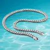 Fashion 10MM Men's Necklace Sterling Silver 925 Jewelry Cuban Link Chain Handsome Cool Male Necklace Gift X05092166