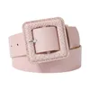 Riemen riem voor vrouwen effen kleur verstelbare brede band vintage kunstleer anti-break trui tailleband kledingaccessoire