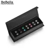 Charm Bebella 0,7 cm Sechs-Klauen-Kristall-Ohrstecker-Set mit Box in 7 Farben mit Kristallen aus Österreich für Frauen und Mädchen als Geschenk