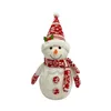 Décorations de Noël Ornements de poupée de neige brillante 2024 Bonne année cadeaux enfants joyeux artisans mignons