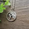 Necklaces 10pcs Climber Girl silhouette woman GIRL ROCK CLIMBING NECKLACE comping jewelry SanLan