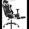 Other Furniture BestOffice Ergonomic Office PC Gaming Chair Cheap Desk Executive PU Leather Computer Lumbar Support with Footrest M Q240129