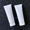 100ml Golden sliver Edge White Soft Hose Tubes Hand Facial Cream Empty Squeeze Tube Shampoo Lotion Refillable Containers1321l