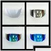 Casques de moto Casque Visière Visière Pare-brise Protection ER Remplacement Compatible avec HJC Cl-16 Cl-17 CS-15 CS-R1 CS-R2 Drop Drop Dhn7B