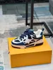 2024 Top Luxe Designer Skate sneaker virgil Casual schoenen kalfsleer leer abloh zwart wit groen rood blauw overlays snel schip met doos 617