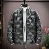 Spring And Autumn Cotton Clothes, Men's Bright Face Cotton Clothes, Trendy Youth Leisure Standing Collar Warm Cotton Coat Coat