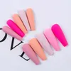 False Nails 100pc/Box Mixed Color Coffin Fake Acrylic Press On Manicure Tips Colorful Fingernail Almond Artificial Tool