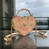 Çanta klasik omuz çantaları tote çanta lady totes moda sırt çantası eski çiçek aşk kadın çanta logosu sevimli kalp şerit crossbody çanta q44pi9