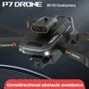 Drönare Högupplöst flygfotograferingsflygplan P7 Dual-kamera Infraröd hinderundvikelse och höjdfixerande multifunktionella drone YQ240129