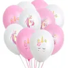 Balony jednorożecowe imprezy zaopatrzenia w lateks balony dla dzieci kreskówka zwierząt koni float globe przyjęcie urodzinowe dekoracja GA561217U